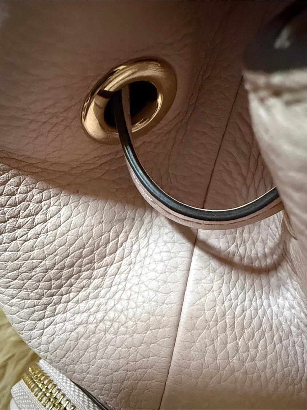 Michael Kors POWDER BLUSH Jet Set Travel Medium Pebble Leather Chain Backpack